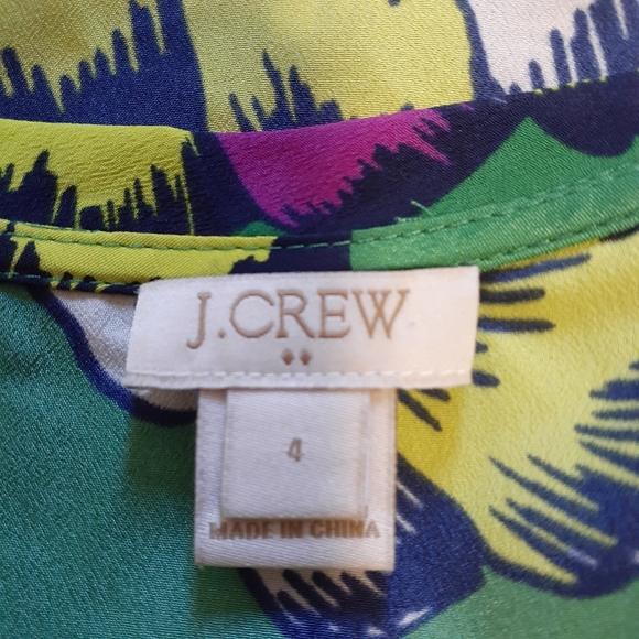 J.crew top floral multicolor size 4 - Picture 6 of 6